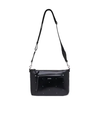 Isabel Marant Adjustable Strap Shoulder Bag In Black