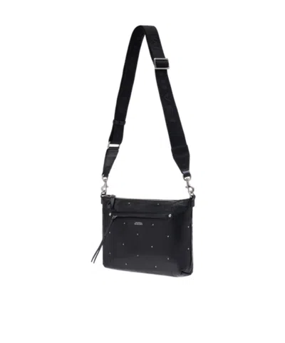 Isabel Marant Adjustable Strap Shoulder Bag In Black