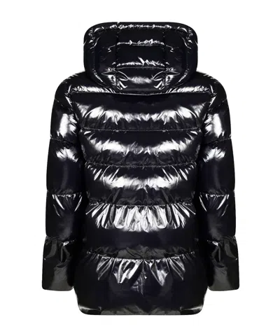 Pinko Eleodoro Caban Hooded Puffer Jacket In Multi