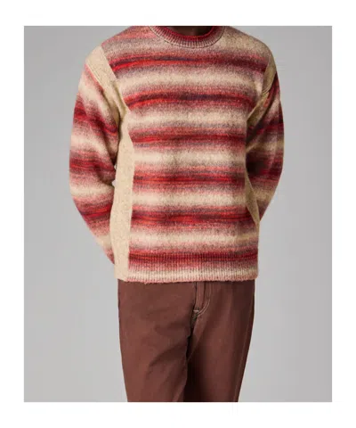 Paul Smith Striped Sweater In Red