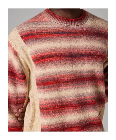 Paul Smith Striped Sweater In Red