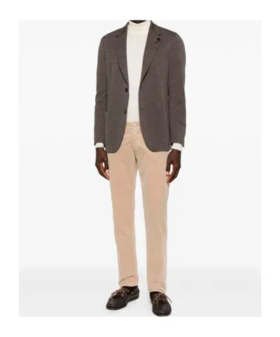 Barba Napoli Five Pocket Jeans In Brown