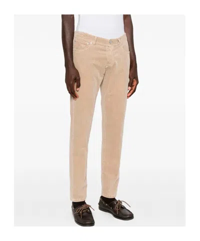 Barba Napoli Five Pocket Jeans In Brown