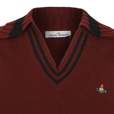 Vivienne Westwood Striped Sleeveless Jacket In Brown