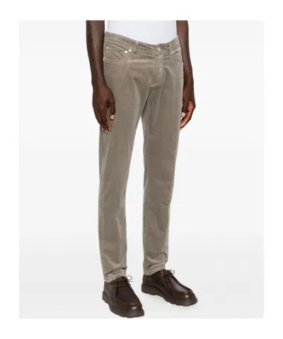 Barba Napoli 5-pocket Corduroy Jeans In Brown