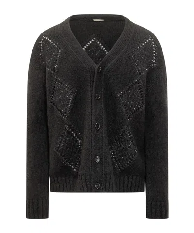 A Paper Kid Pailletes Cardigan In Black