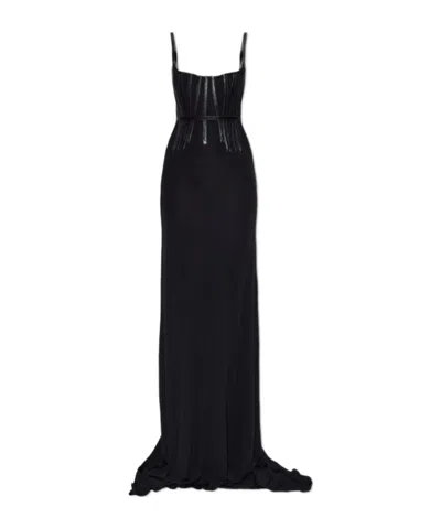 Dsquared2 Strappy-detail Maxi Dress In Black