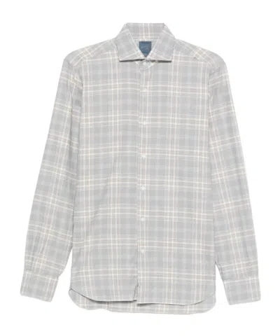 Barba Napoli Long Sleeve Shirt In Gray