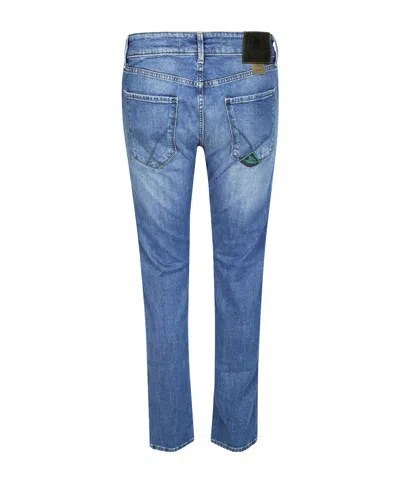 Roy Rogers Logo-patch Jeans In Blue