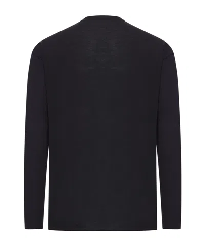 Transit Crew Neck Wool Sweater In Black