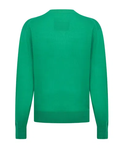 Calvin Klein Logo-detail Sweater In Green