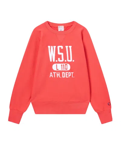 Champion Crew Neck Sweatshirt In Red