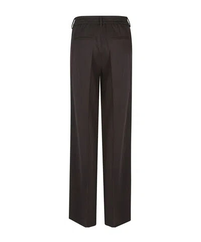 Pt Torino Welt-pockets Wool Trousers In Brown