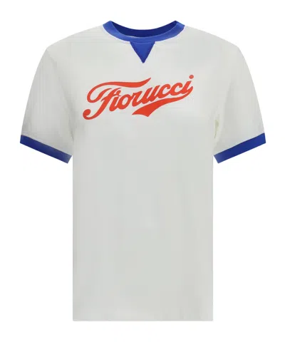 Fiorucci Varsity Logo Regular T-shirt In White