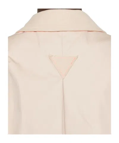 Front Street 8 Cotton Double-breasted Jacket In Pink