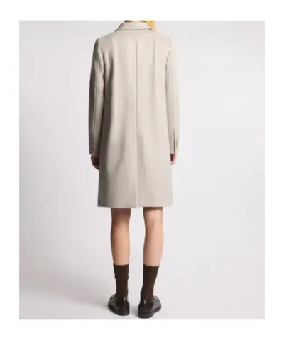 Fay Double-breasted Coat With Hook In Pink