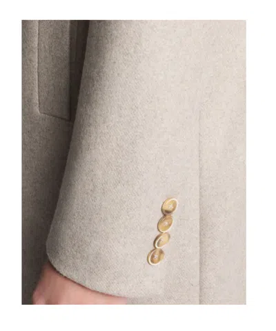 Fay Double-breasted Coat With Hook In Pink