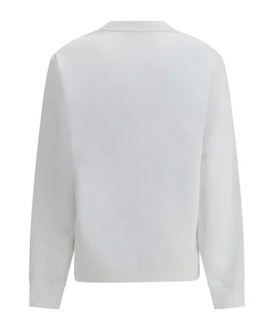 Fiorucci Varsity Logo Crewneck Sweatshirt In White