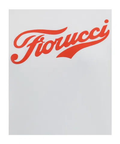 Fiorucci Varsity Logo Crewneck Sweatshirt In White