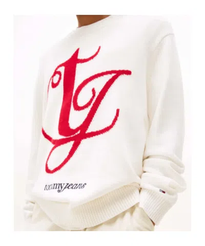 Tommy Hilfiger Crew Neck Sweater In Neutral