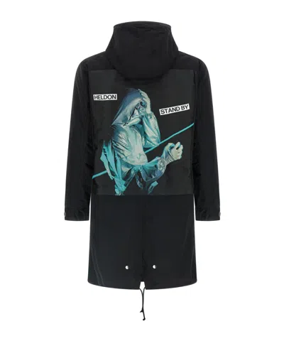 Undercover Heldon 2-in-1 Parka Coat In Black