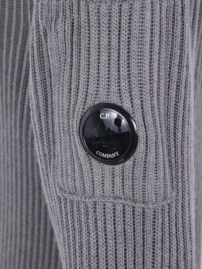 C.p. Company Knitwear Crew Neck In Re-wool Clothing In Gray