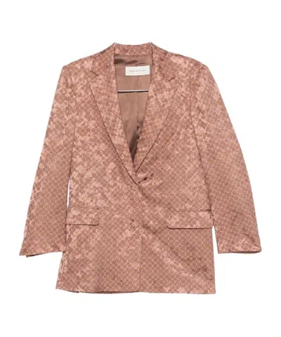 Dries Van Noten Bastis Single-breasted Jacket In Brown