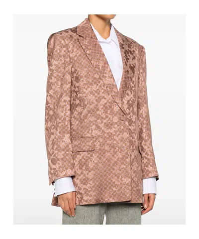 Dries Van Noten Bastis Single-breasted Jacket In Brown