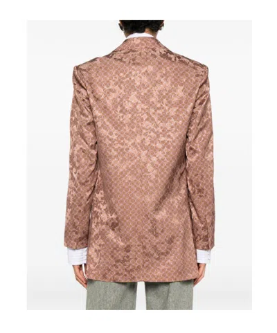 Dries Van Noten Bastis Single-breasted Jacket In Brown
