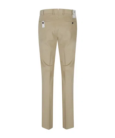 Pt Torino Button Trousers In Neutral