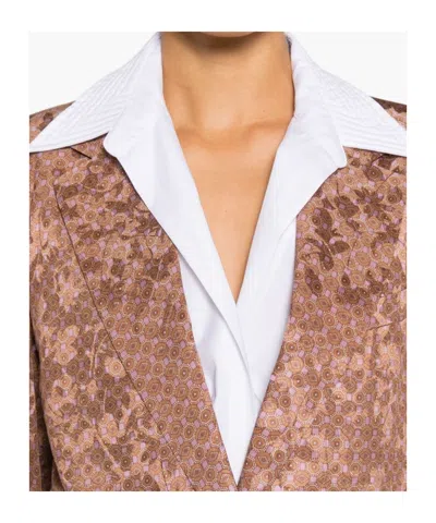 Dries Van Noten Bastis Single-breasted Jacket In Brown