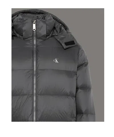 Calvin Klein Jeans Est.1978 Men's Nylon Zip Jacket In Gray