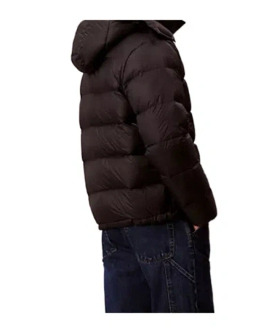 Calvin Klein Jeans Est.1978 Hooded Down Puffer Jacket In Black