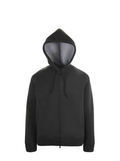 Mc2 Saint Barth Carrel Hooded Sweater In Black