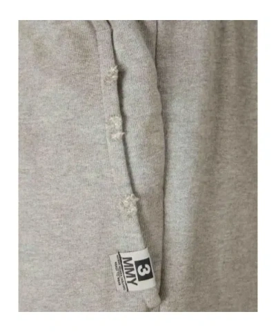 Miharayasuhiro Maison Mihara Yasuhiro Drawstring Distressed Track Pants In Gray