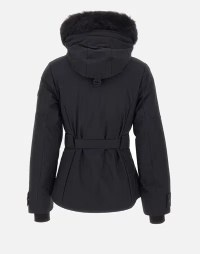 Moose Knuckles Belted Jacket In Blue