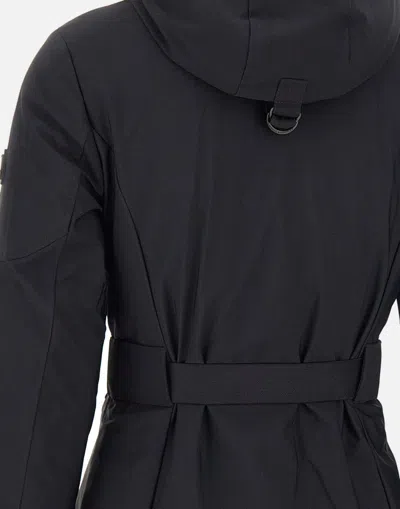 Moose Knuckles Belted Jacket In Blue