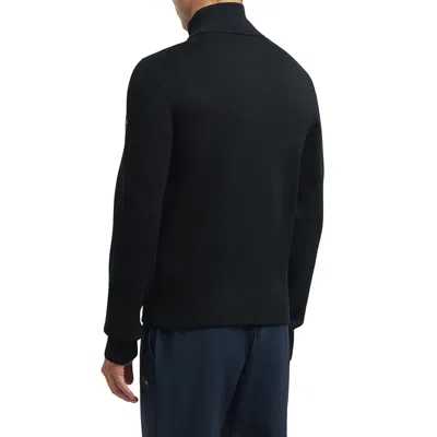 Moose Knuckles Long-sleeved Down Jacket In Blue