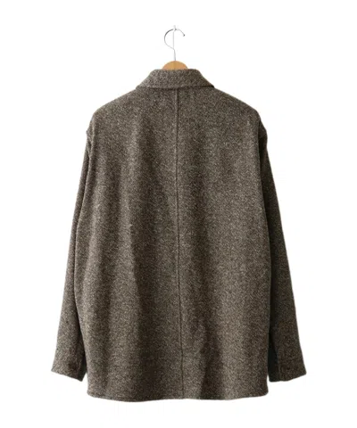 Auralee Lapel Casual Jacket In Animal Print