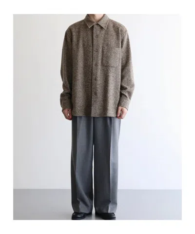 Auralee Lapel Casual Jacket In Animal Print