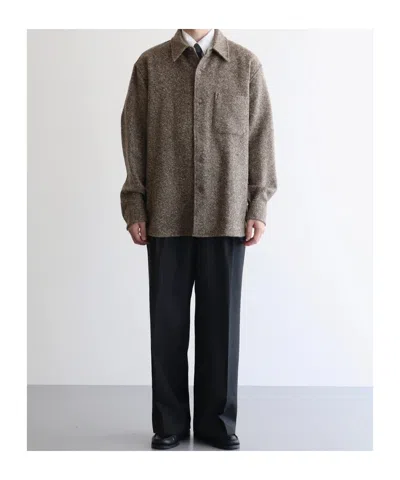 Auralee Lapel Casual Jacket In Animal Print