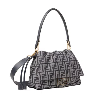 Fendi Mamma Baguette Medium In Black