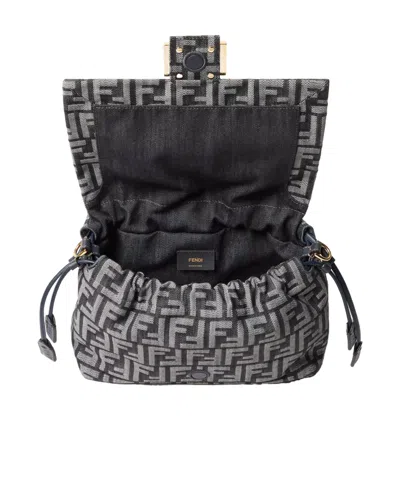 Fendi Mamma Baguette Medium In Black