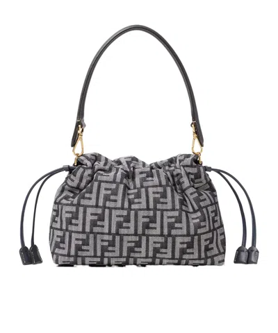 Fendi Mamma Baguette Medium In Black