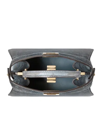 Fendi Peekaboo Iseeu Petite Shoulder Bag In Gray