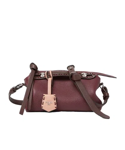 Fendi By The Way Selleria Mini Shoulder Bag In Red