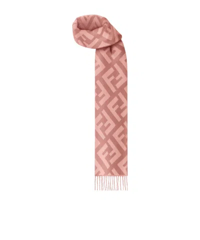 Fendi Ff Scarf In Pink