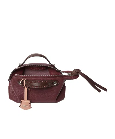 Fendi By The Way Selleria Mini Shoulder Bag In Red