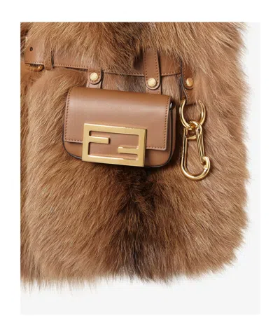 Fendi Multifunctional Extra Long Shawl In Brown