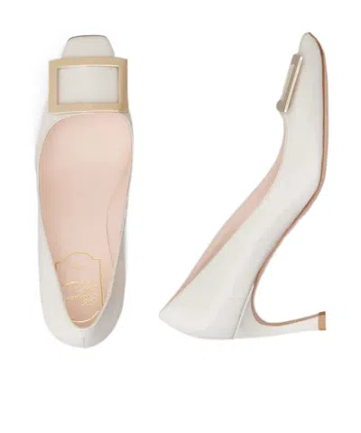 Roger Vivier Trompette Flared Heels In White